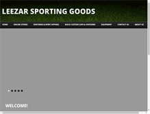 Tablet Screenshot of leezarsports.com